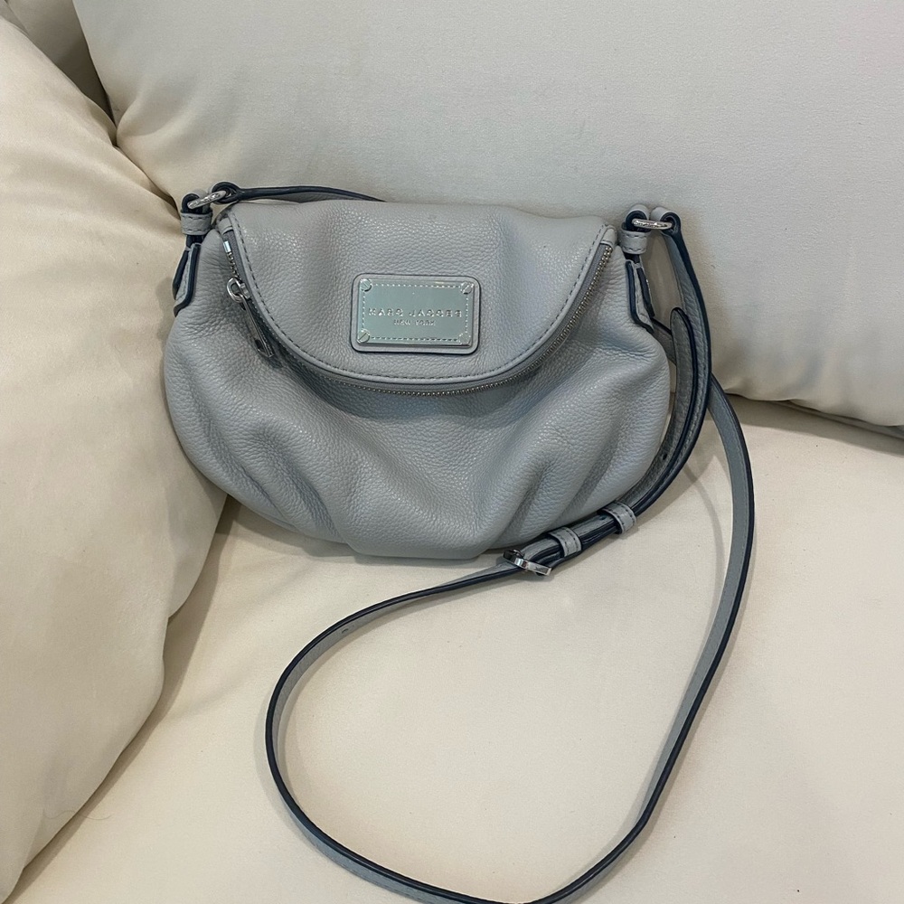 Marc Jacobs Gray Crossbody Bag with Adjustable Strap